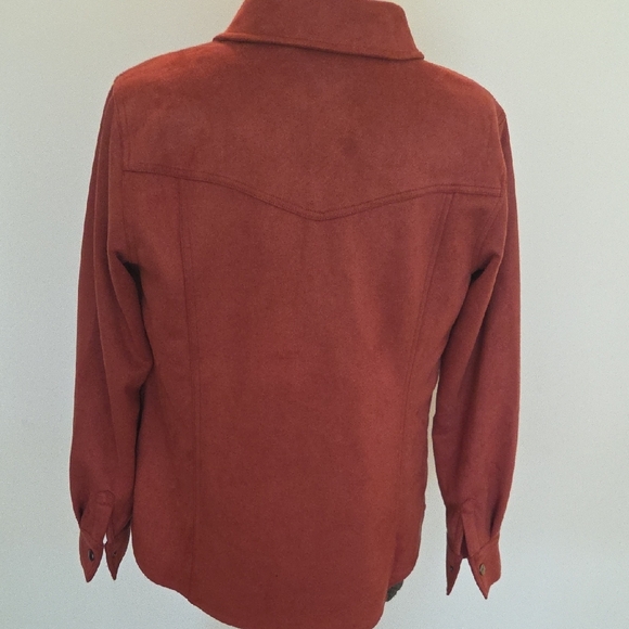 KIM GRAVEL BELLE Rust BROWN Faux Suede - Picture 6 of 9